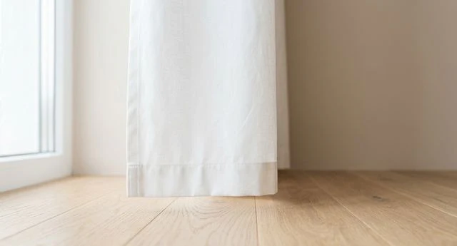 should curtains touch the floor