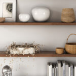 how to decorate with wall shelves