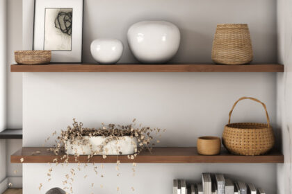 how to decorate with wall shelves