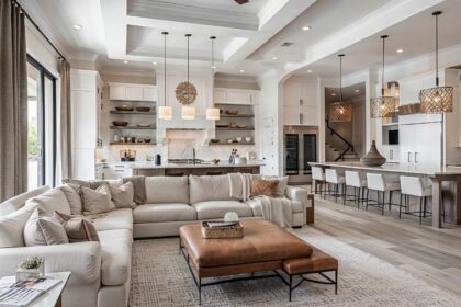 modern farmhouse living room