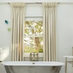 bathroom window curtains