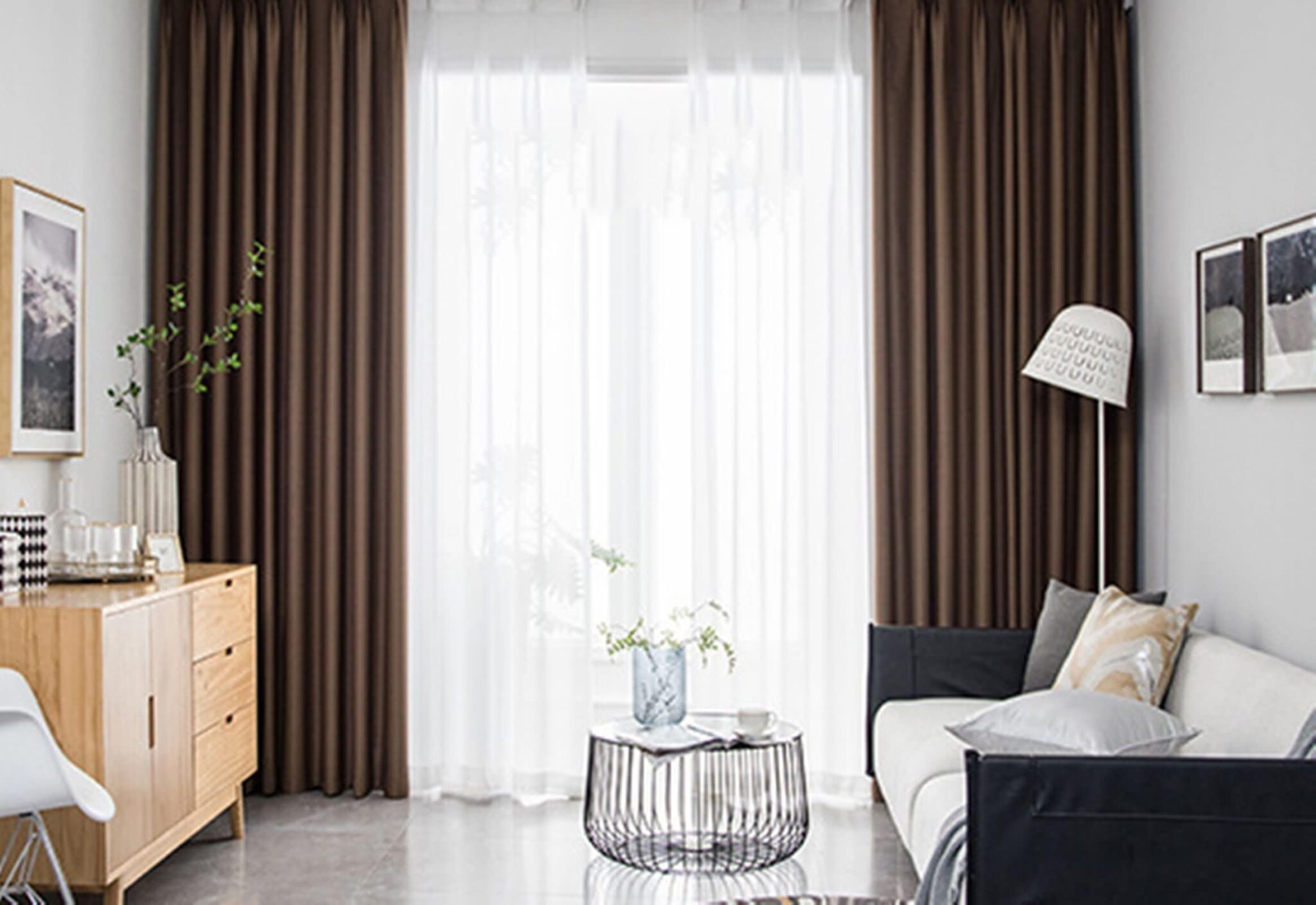 room darkening curtains