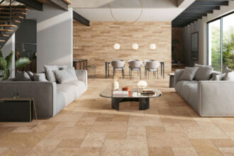 travertine floor tile